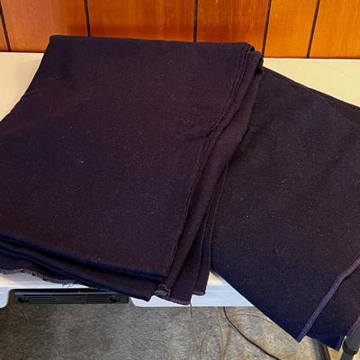 Airforce or Navy Dark Blue Blanket Wool