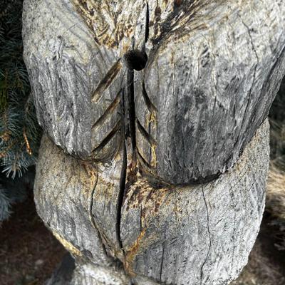 Carved Wood Bear Pine