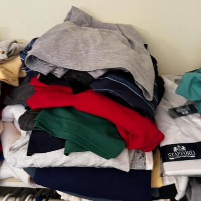 Closet full of Men's Clothes 42 Top 38 Bottoms Extra Large