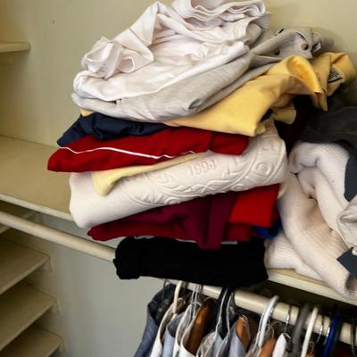 Closet full of Men's Clothes 42 Top 38 Bottoms Extra Large