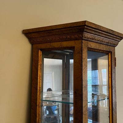 Gold Curio Cabinet