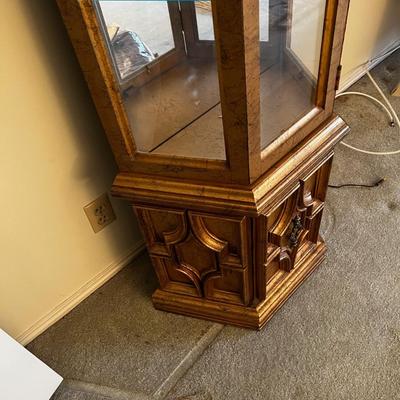Gold Curio Cabinet