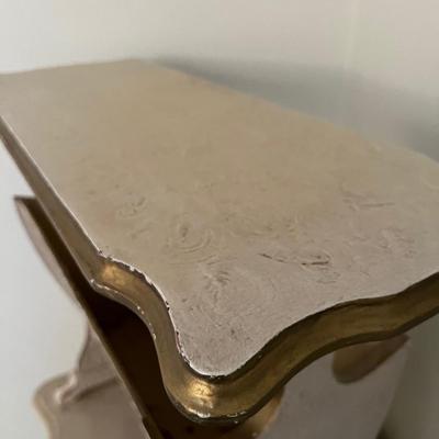 Side Table with Flower Magazine Rack built in