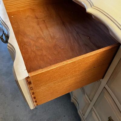 Dresser Large White Antique Paint. 