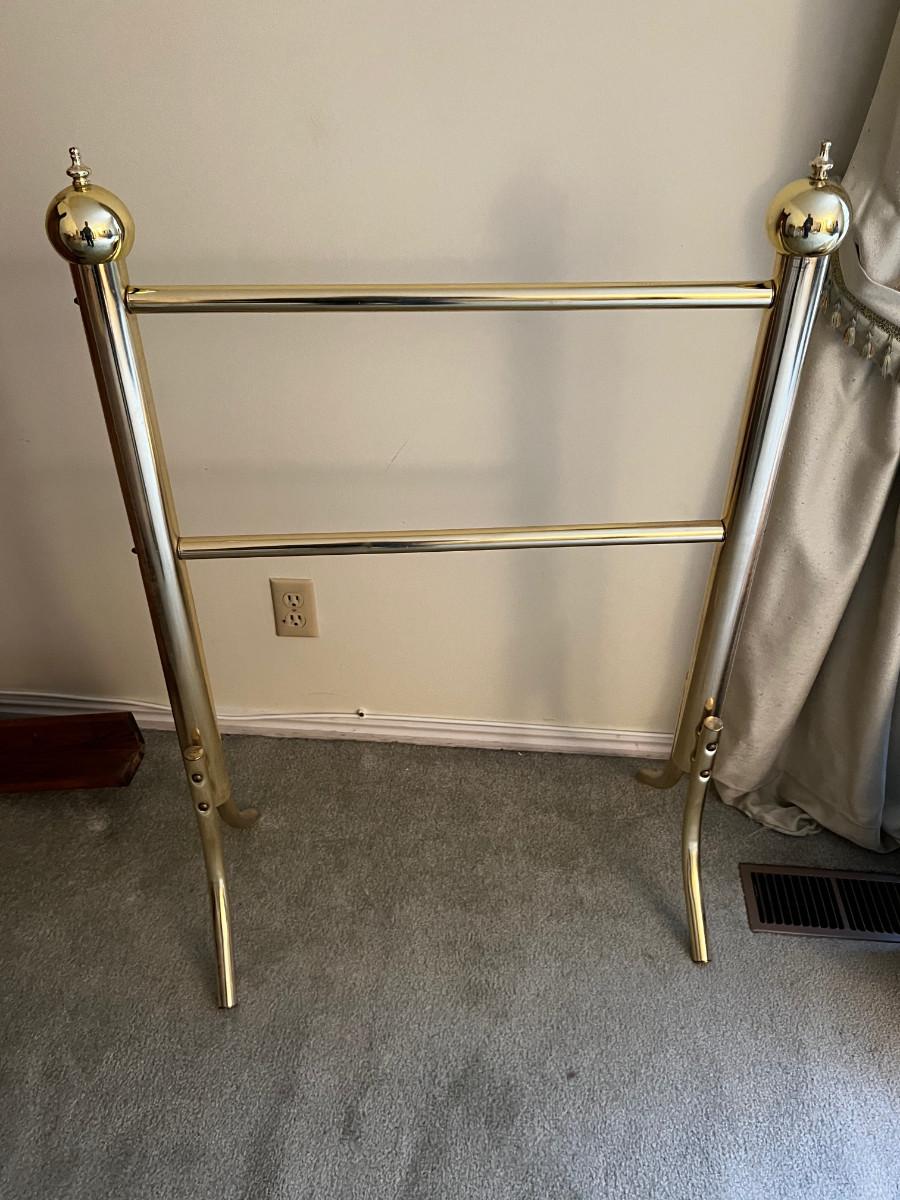 Brass Plated Quilt Rack