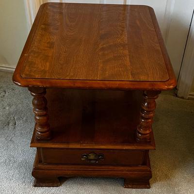 Ethan Allen Maple End Table with Formica Top