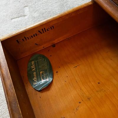 Ethan Allen Maple End Table with Formica Top