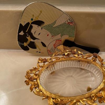 Perfume Bottles, Soap Dish, Fan