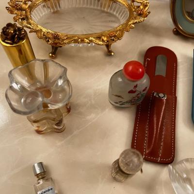 Perfume Bottles, Soap Dish, Fan