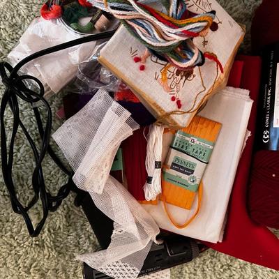 Yarn Craft items plus Glue Gun