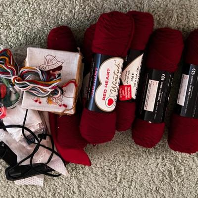 Yarn Craft items plus Glue Gun