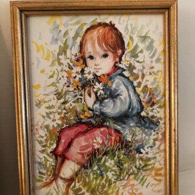 2 Prints of Young Ladies