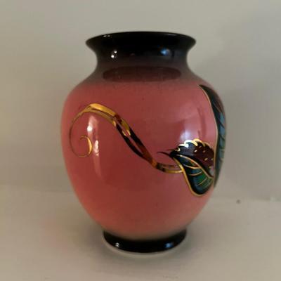 1950's Ceramic Vase Pink 