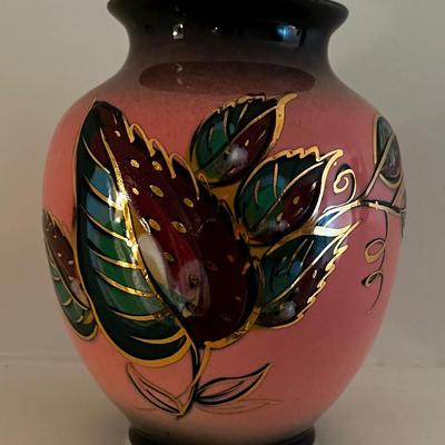 1950's Ceramic Vase Pink 
