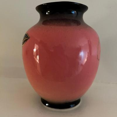 1950's Ceramic Vase Pink 