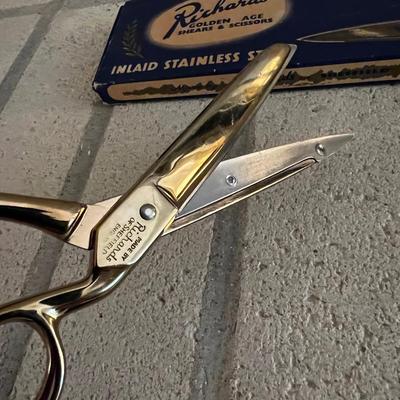 Richards Golden Age Sheers and Scissors, In Original Box - Mint