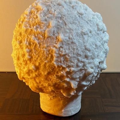 6" Snowball Candle NEW