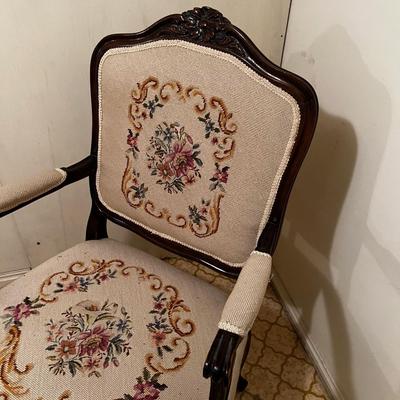 French Provincial Needle Point Chair  