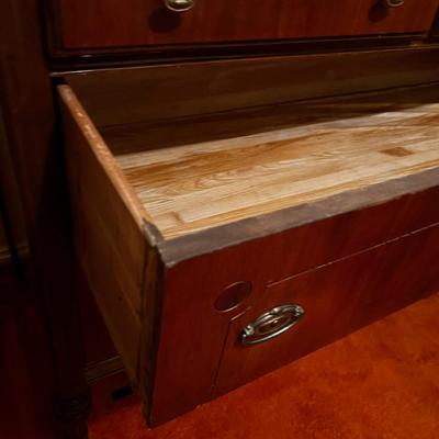 Walnut Dresser with Mirror Circa 1930's 