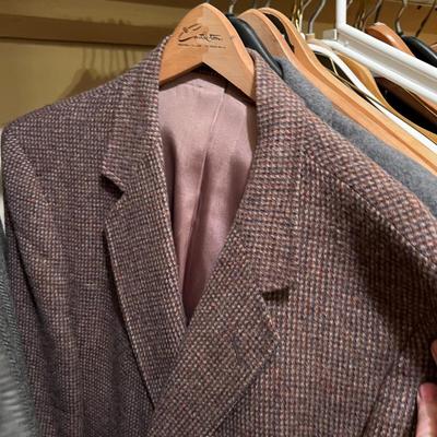 Several Men's Jackets Tweed Etc. Pants. Cashmere 