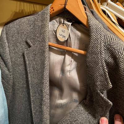 Several Men's Jackets Tweed Etc. Pants. Cashmere 