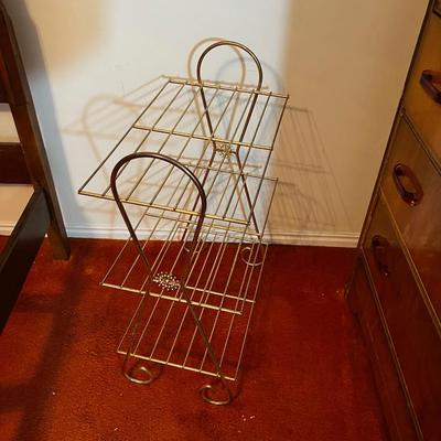 MCM Wire Rack Stand with Starburst Pattern. 