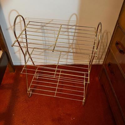 MCM Wire Rack Stand with Starburst Pattern. 