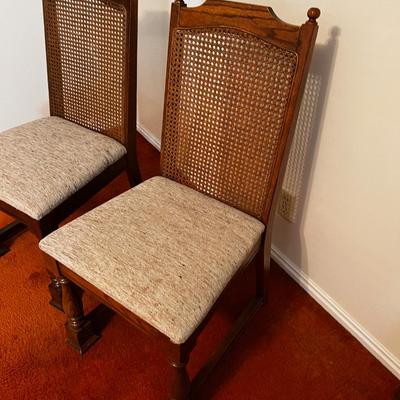 2 Side Chairs Ratan Back