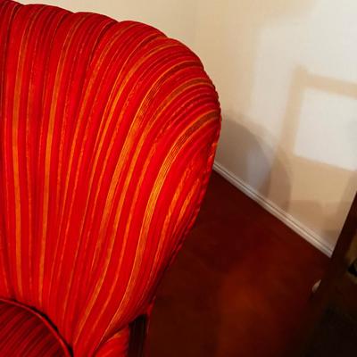Super Red and Gold Wingback 