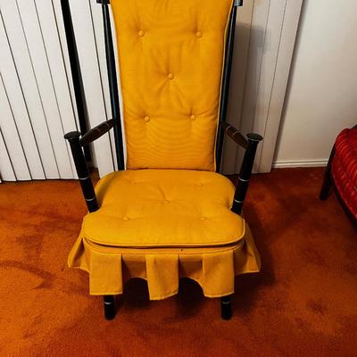 Gold & Black Platform Rocker, Clean!