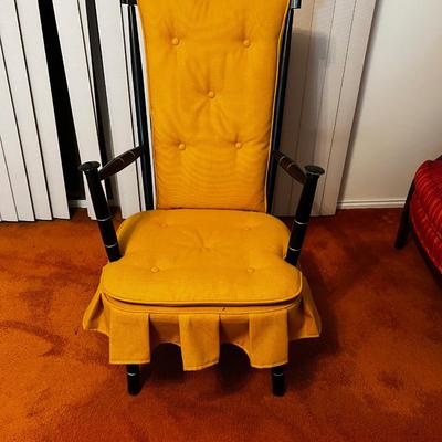 Gold & Black Platform Rocker, Clean!