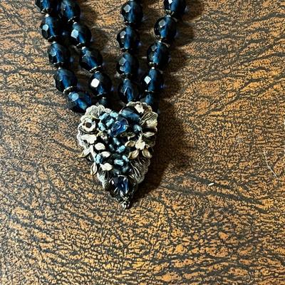 Vintage Jewelry by DeMario Of New York Choker and Earrings.