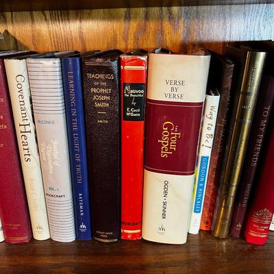2 Shelves of LDS Mormon Books