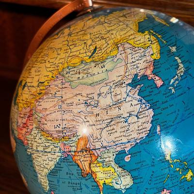 World Globe Copper Color Base