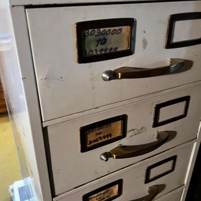 8 Drawer Index Card Cabinet