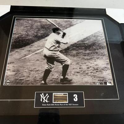 Babe Ruth 60th home run stamp with photo