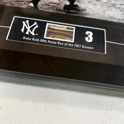 Babe Ruth 60th home run stamp with photo