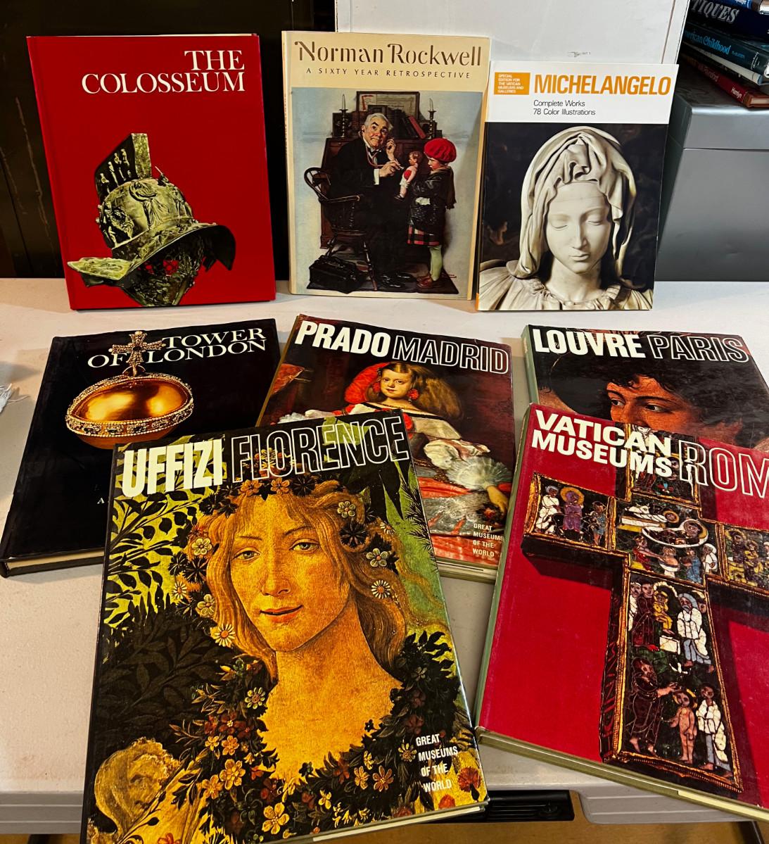 Coffee Table ART Books; Vatican, Michael Angelo Etc.