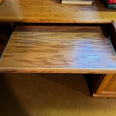 Great Big Corner Oak Desk 