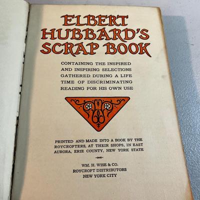 Elbert Hubbard's Scrape Book, Leather Bound