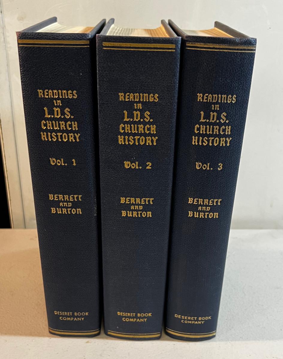 Reading in LDS Church History 3 Volume Set 1953, 1955 & 1958 First