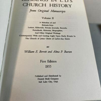 Reading in LDS Church History 3 Volume Set 1953, 1955 & 1958 First Editions! 