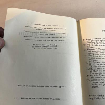Abraham Lincoln the Prairie Years & the War Years. 1 Volume. 