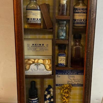 Vintage Pharmacy Shadow Box 
