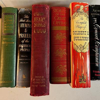 Vintage Antique Song Books 6 Books. 