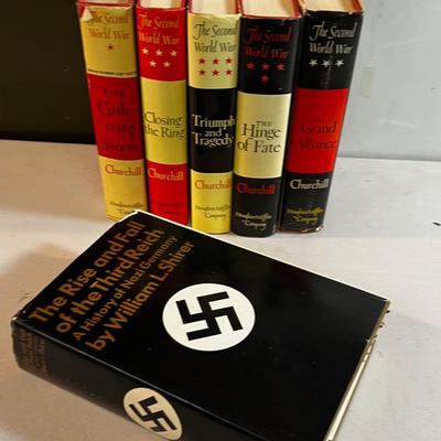 Churchill 5 Volume Set of WWII plus Rise & Fall of 3rd Reich