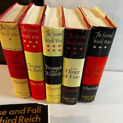 Churchill 5 Volume Set of WWII plus Rise & Fall of 3rd Reich