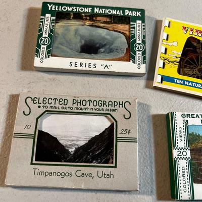 4 Miniature Post card Sets. 