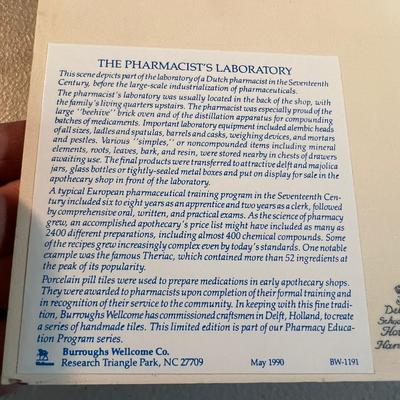 6 Blue Delft Tiles Pharmacy