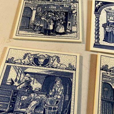 6 Blue Delft Tiles Pharmacy